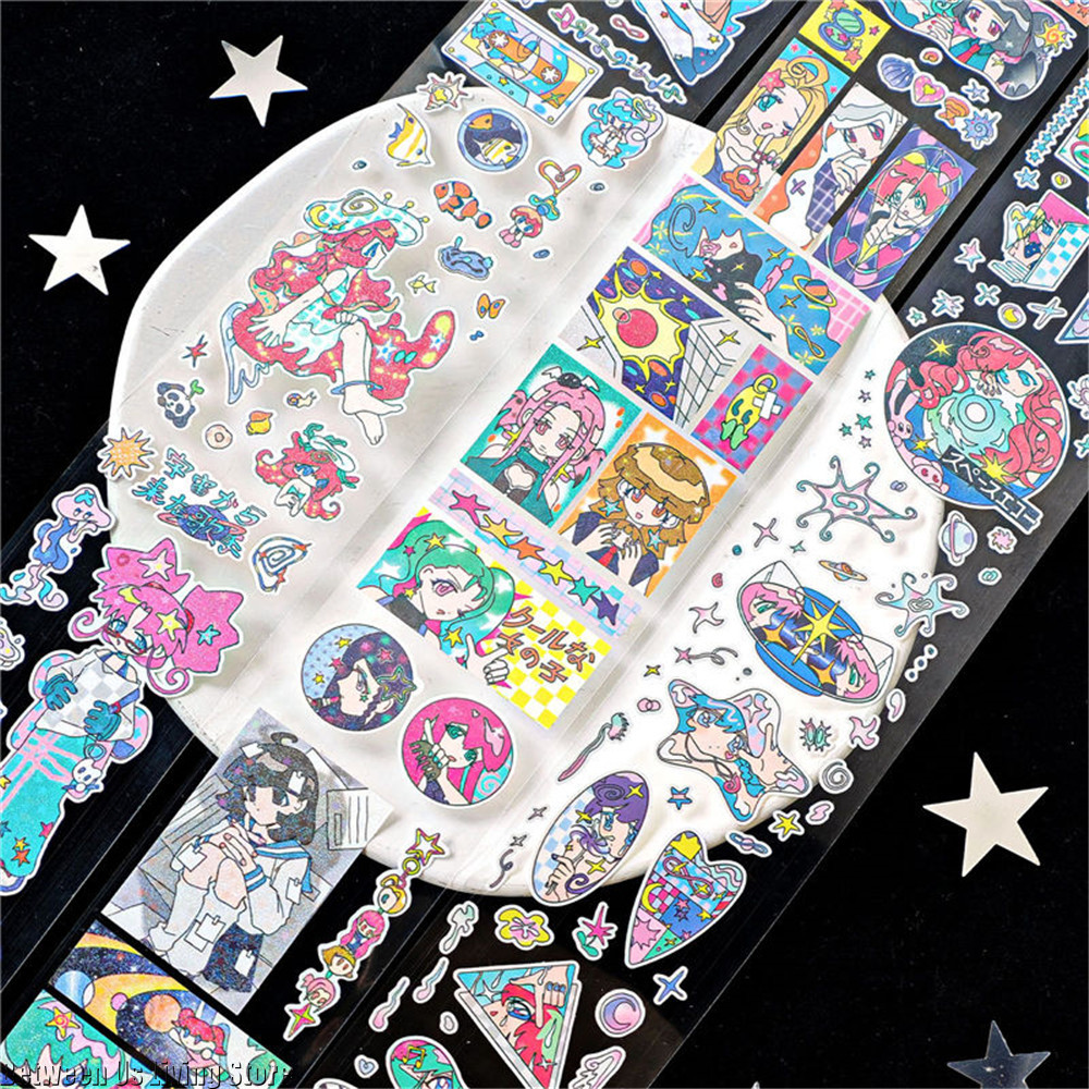 Embellishments For Scrapbooking - AGUGU R·B·S pegatinas de cinta PET