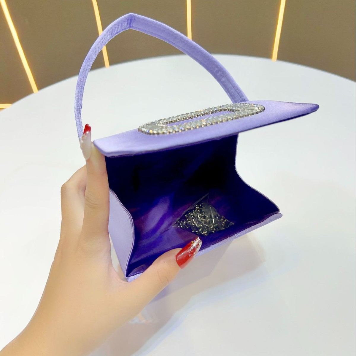 Mini bolso cuadrado de lujo pa - Tassel Fringe Trim reseña y precio