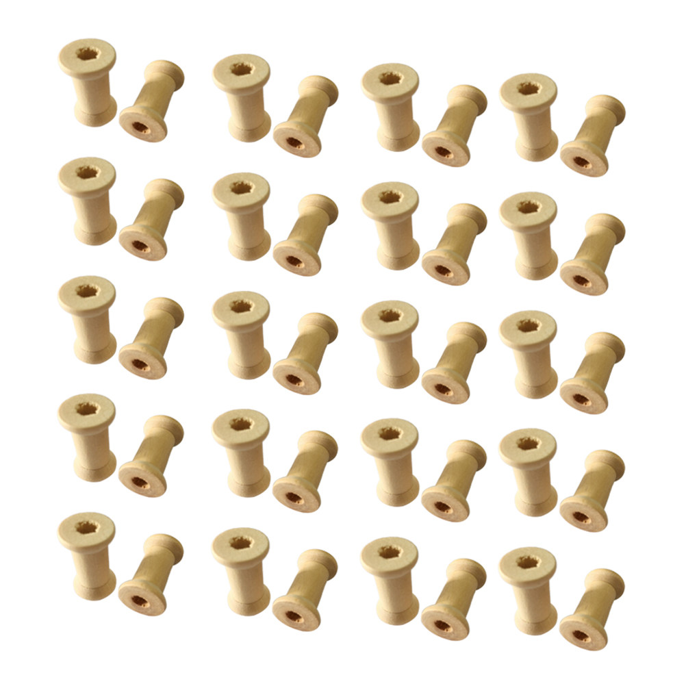 60 Bobinas de Madera Natural p - Embroidery Craft reseña y precio