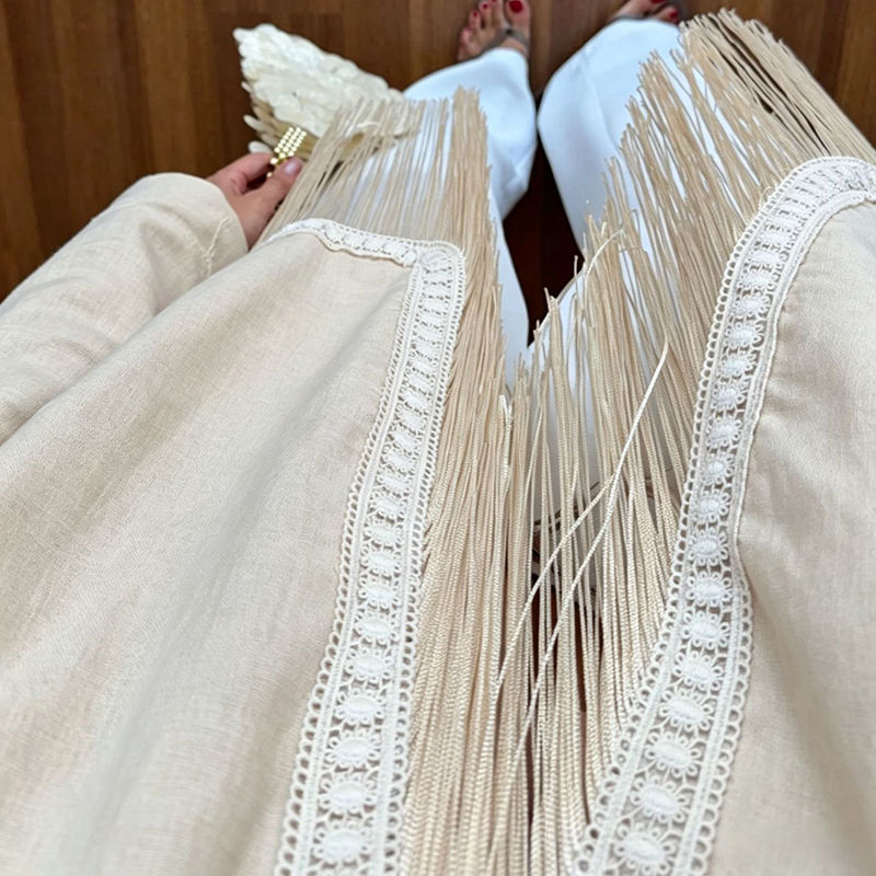 Abrigos de estilo bohemio para - Tassel Fringe Trim reseña y precio