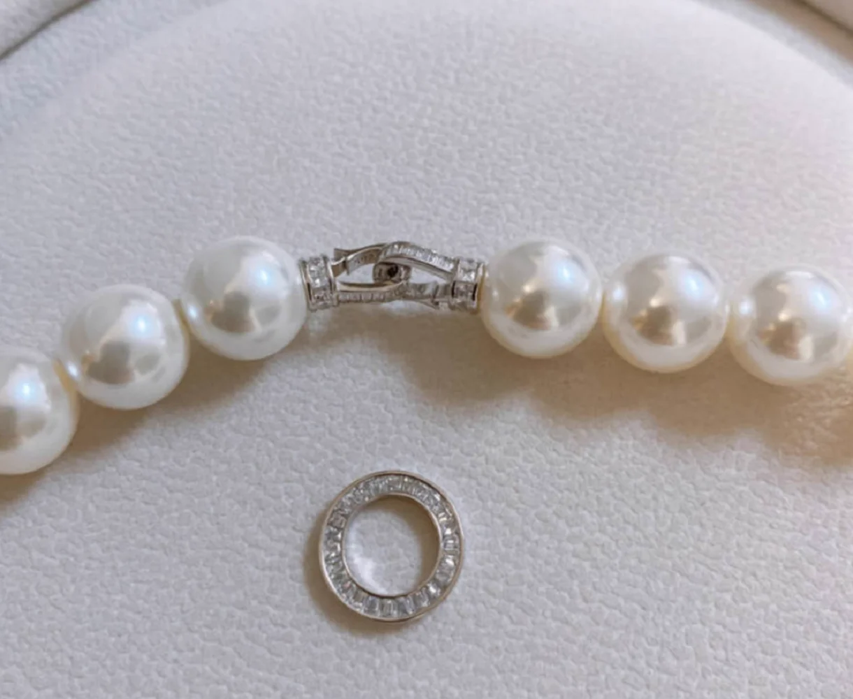 Precioso collar de perlas natu - Pearl Trim Chain reseña y precio