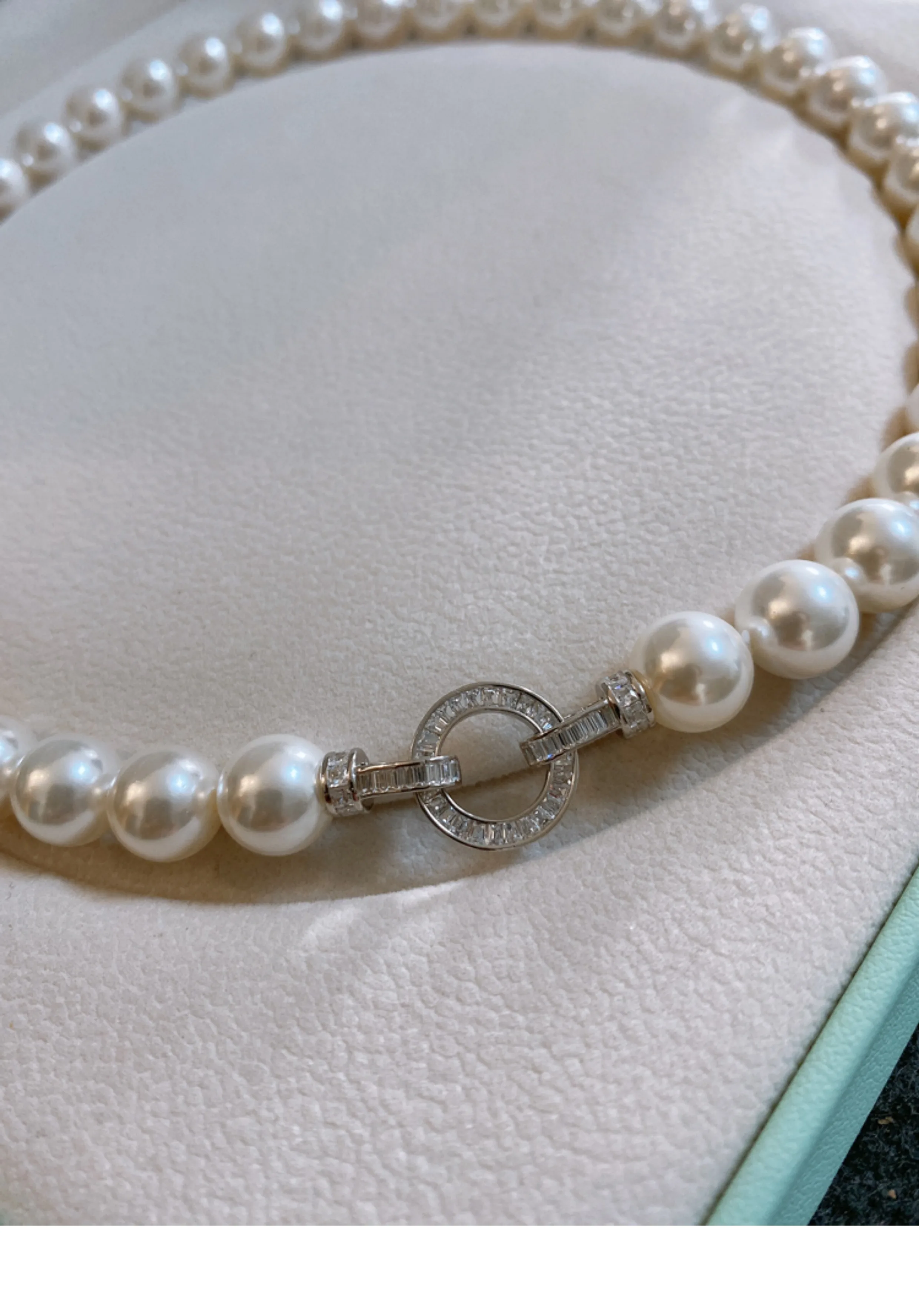 Precioso collar de perlas natu - Pearl Trim Chain reseña y precio
